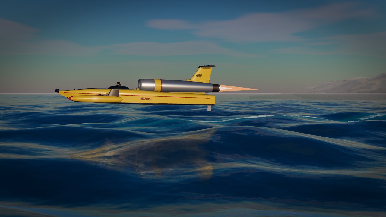 The Meltemi 400 jet hydroplane, the fastest boat in Big Wake